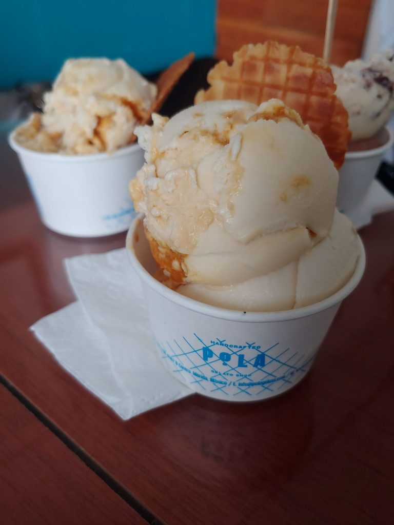 Gelato at Pola in Merida, Mexico.