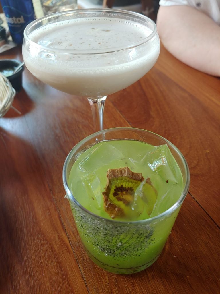 Craft cocktails from Yucatan dinging experience, MUGY, in Merida.
